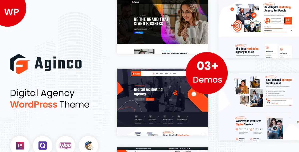 Aginco - Digital Agency WordPress Theme