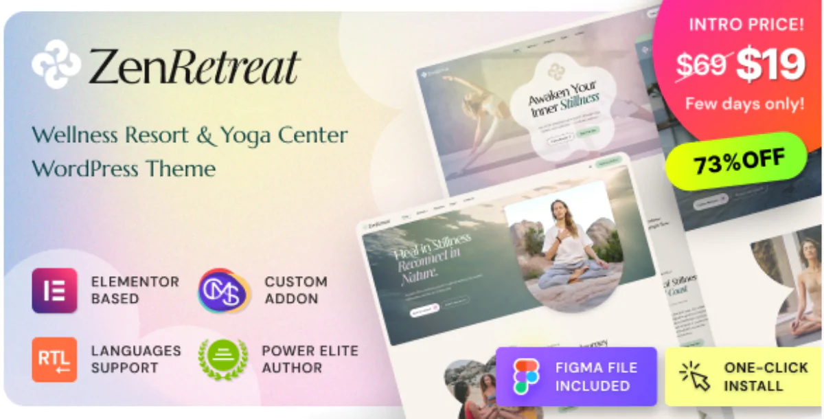 Zen Retreat 1.0.1 – Wellness Resort, Spa & Yoga WordPress Theme