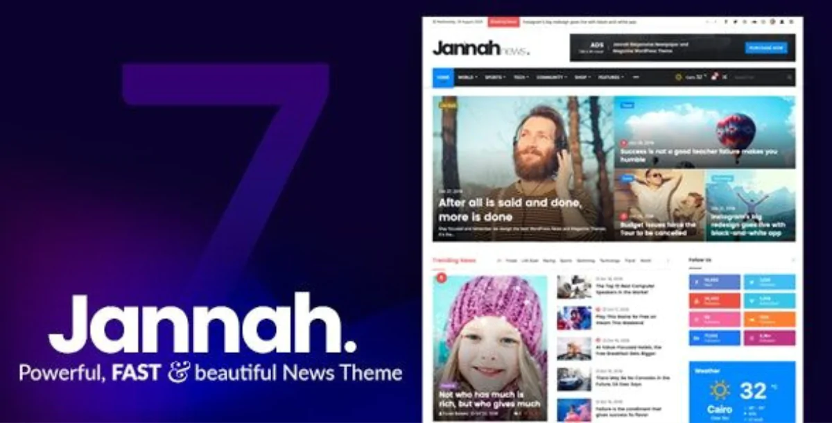 Jannah 7.6.0 – Newspaper Magazine News BuddyPress WordPress Theme
